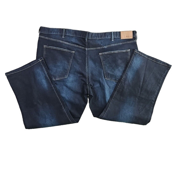 Weatherproof Men's Jeans Vintage 48x30 Dark Wash Comfort Relaxed Cotton Spandex - Picture 4 of 16